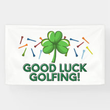 Golf de buena suerte golf con shamrock St. Patrick