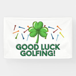 Lona Golf de buena suerte golf con shamrock St. Patrick