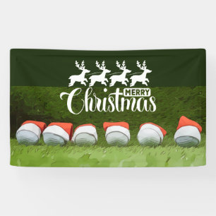 Lona Golf Merry Las bolas de golf navideñas llevan som