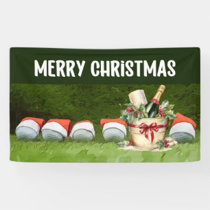 Lona Golf Merry Las bolas de golf navideñas llevan somb