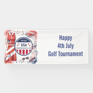 Lona Golf Temático Americano 4 de Julio Día de la Indep