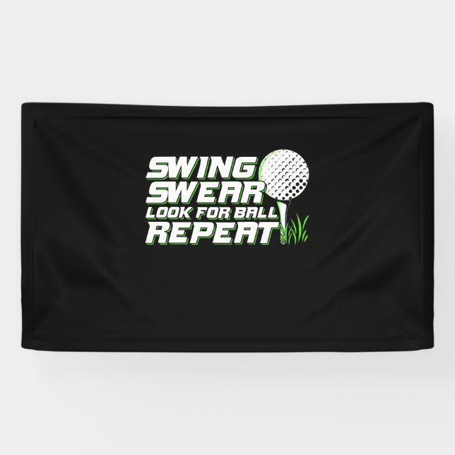 Lona Golfer Swing Sweet Look For Ball (Horizontal)