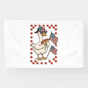 Lona Goose American Flag Memorial Day 4 de julio