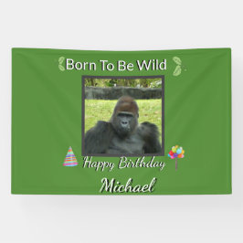 Lona Gorilla Jungle Wild Birthday Theme
