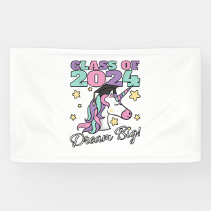 Lona Gorras de Graduación de Unicornio Mágico para Chic