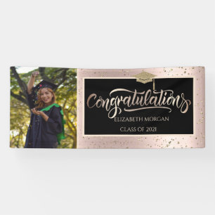 Lona Gorrito de graduación con purpurina, Foto gorrito 