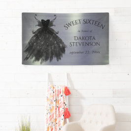 Lona Gothic Fairy Black Gown | Vampy Gótico Glam Sheen