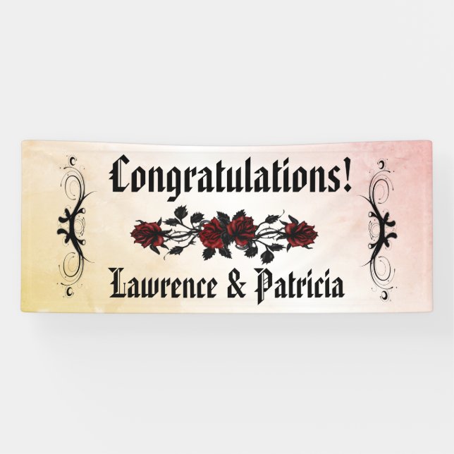 Lona Gótico Red Rose Peach (Horizontal)