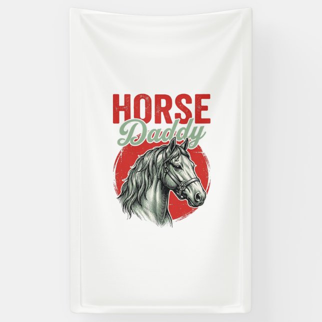 Lona Grabado Vintage Horse Daddy (Vertical)