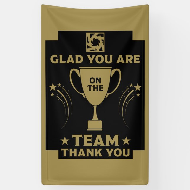 Lona Gracias al equipo corporativo (Vertical)