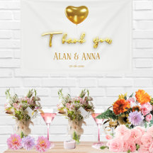 Gracias, letras de oro y Boda de globos