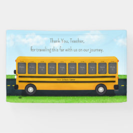 Lona Gracias Personalizado de Autobús Escolar 10 Fotogr