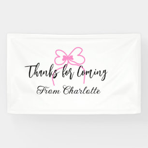 Lona gracias por venir agregar nombre mensaje de texto