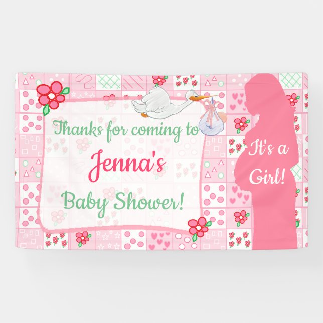 Lona Gracias por venir banner de Baby Shower (Horizontal)