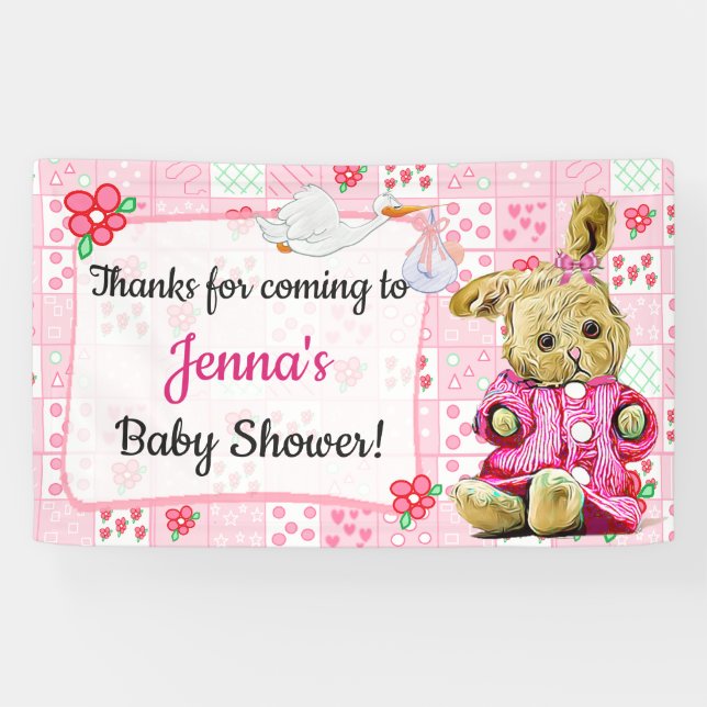 Lona Gracias por venir banner de Baby Shower (Horizontal)