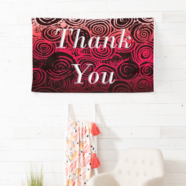 Lona Gracias Swirls Red (In situ)