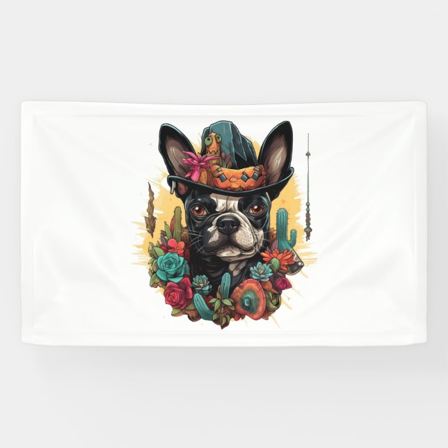 Lona Graciosa camiseta clásica de arte de Bulldog franc (Horizontal)