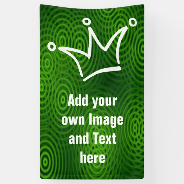 Lona Gracioso Crown white + tu trasero. y texto (Vertical)