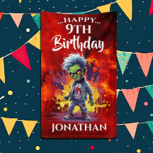 Gracioso cumpleaños Zombie Boy