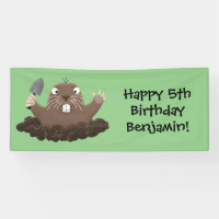 Gracioso gopher digging personalizado ilustracion