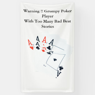 Lona Gracioso Poker Bad Beory, Banner de pared