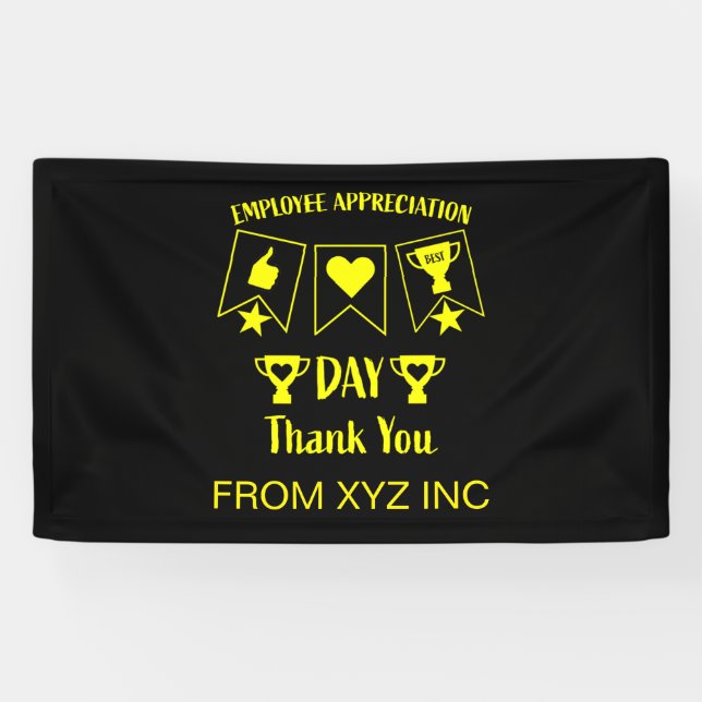 Lona Gracioso regalo corporativo de RR. HH. postal (Horizontal)