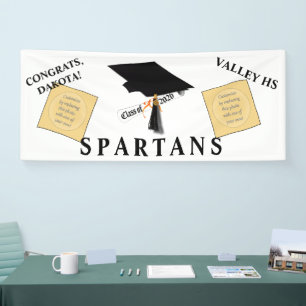 Lona Grad Cap Diploma Clase de 2026