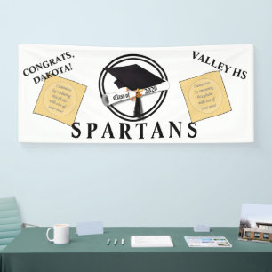 Lona Grad Cap Diploma Clase de 2026