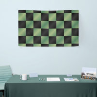 Gradiente de Verdes y Negro Moderno a Cuadros