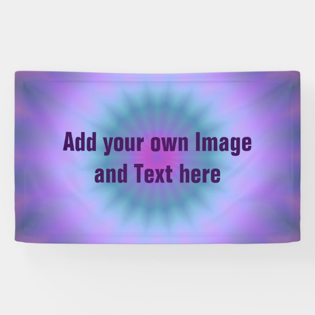 Lona Gradientes rayas - violeta rosa azul + tus ideas (Horizontal)