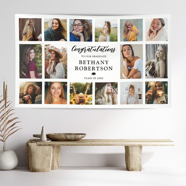 Lona Graduación 16 Felicitaciones por Collage de fotos (Subido por el creador)