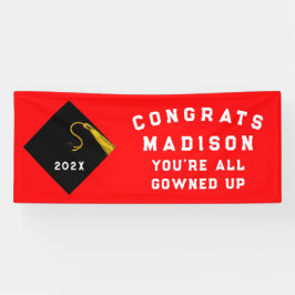 Lona Graduación 2025 Rojo