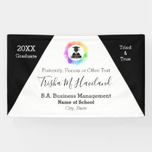 Graduación Banner Watercolor Look HAMbyWG