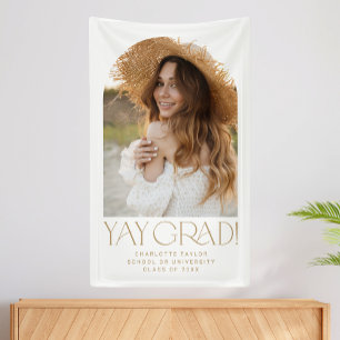 Lona Graduación de Arco de Fete Gold Yay