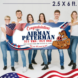 Lona Graduación de BMT 321 TRS Warthogs Ejército