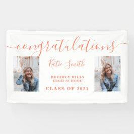 Lona Graduación de caligrafía de escritura moderna 2 Fo