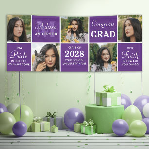 Lona Graduación de Collage de fotos de Personalizado de