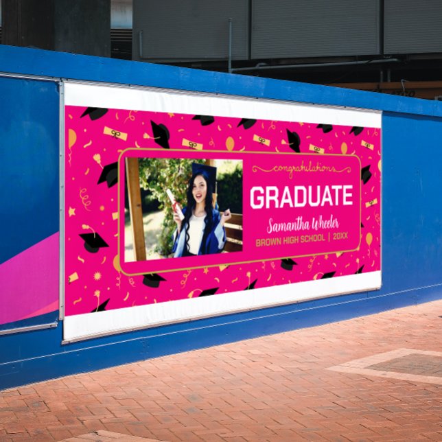 Lona Graduación de foto de Personalizado de Graduados d (Subido por el creador)