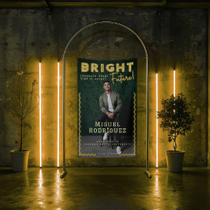 Lona Graduación de fotografía de posgrado de neón amari