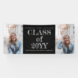 Lona Graduación de fotos negrita tipo 2