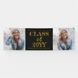 Lona Graduación de fotos negrita tipo 2