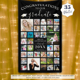 Lona Graduación de guión de moda 35 Collage de fotos ne