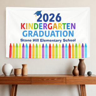 Lona Graduación de jardín de infantes 2026 Escuela prim
