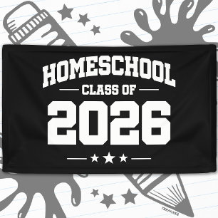 Lona Graduación de la Clase de Secundaria en Hogar 2026