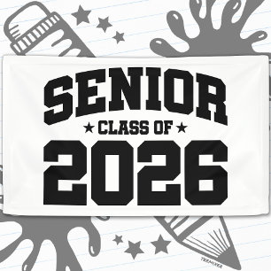 Lona Graduación de la Clase Superior de 2026 Tipografía