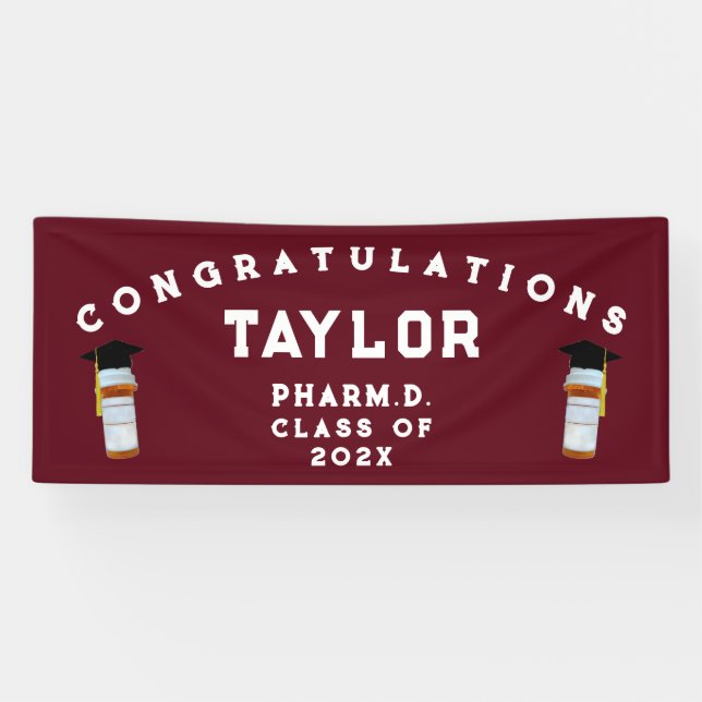 Lona Graduación de la Escuela Farmacéutica Congratos Fa (Horizontal)