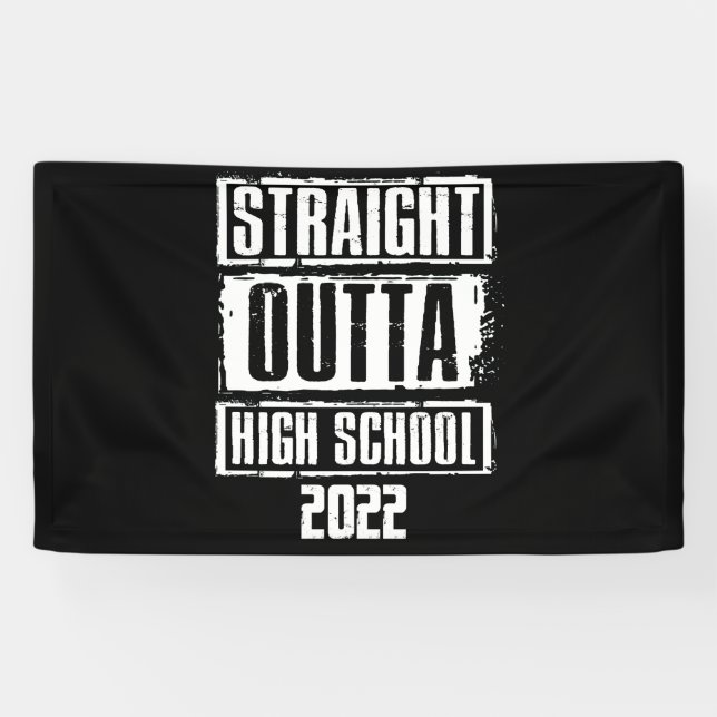 Lona Graduación de la Escuela Secundaria 2022 (Horizontal)