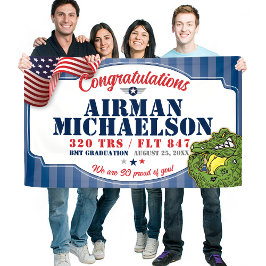 Lona Graduación de la Fuerza Aérea 320 Gators Mascota 3