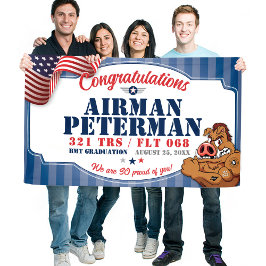 Lona Graduación de la Fuerza Aérea 321 Mascota de Warth