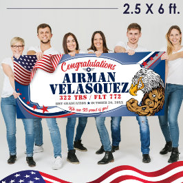 Lona Graduación de la Fuerza Aérea BMT 320 TRS Águilas 